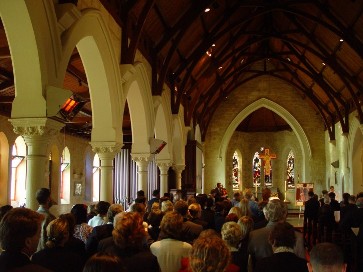 A conventional worship service A conventional worship service